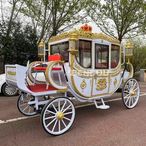Elegante Carruaje Real Eléctrico Clásico Hecho a Mano, Vehículo de Lujo con Ruedas Sólidas para Bodas y Ceremonias Empresariales - Product Image 5