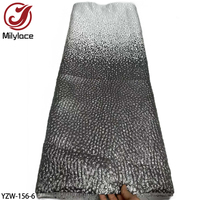 Tissu en dentelle organza brocart africain à double couleur, motif élégant, dentelle jacquard dorée pour robe femme