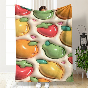 Manta de Franela Floral, Manta para Siesta, Resistente a la Decoloración, Ligera, para Cama, Sofá, Sillón, Impresión Personalizada, Venta al por Mayor 2 - Product Image 1