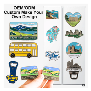 Abridor de Botellas Magnético de Metal Personalizado con Diseño 3D, Recuerdos con Logotipo, Abridor de Botellas Impermeable, Imán para Refrigerador - Product Image 1