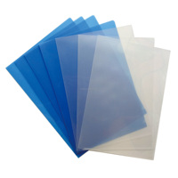 Porte-documents de présentation en plastique PP transparent A4 de type L durable pour usage scolaire