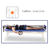 Lit de thérapie manuel portable pour la correction de la traction cervicale et lombaire à domicile