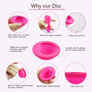 <span class=keywords><strong>Discos</strong></span> <span class=keywords><strong>menstruales</strong></span> reutilizables OEM, disco menstrual aprobado por CE para el período femenino - Product Image 5