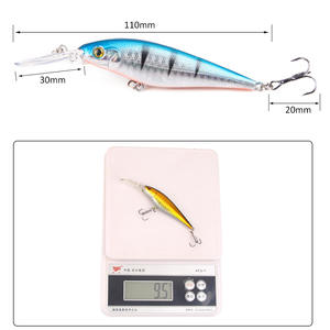 Popular Minnow <b>Lure</b> 11cm 9.5g Midwater Bait Bass <b>Fishing</b> <b>Lure</b> Set Colorful Plastic Artificial Fish Bait With Long Tongue - Product Image 2