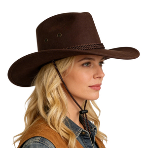 Chapeau <span class=keywords><strong>de</strong></span> cowboy classique pour adulte, certifié CE CPC UKCA, idéal pour carnaval, événements, spectacles et activités <span class=keywords><strong>de</strong></span> plein air, 100% authentique, directement <span class=keywords><strong>de</strong></span> <span class=keywords><strong>l</strong></span>'usine. - Product Image 1