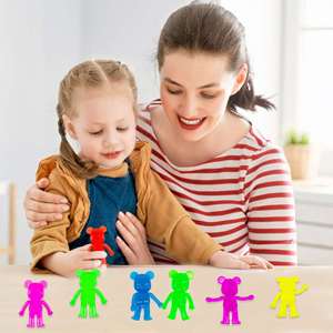 ของเล่นบีบและดึงรูปหมีทำจากเจล TPR สีสันสดใส ยืดหยุ่นได้ ช่วยคลายเครียด - Product Image 3