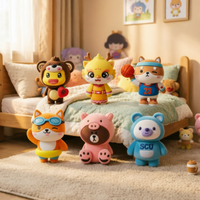 Boîte mystère de jouets en peluche personnalisés, faible MOQ, concevez votre propre poupée en peluche, jouet de collection, fabricant OEM