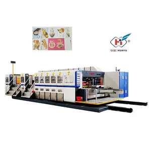 HS SERIES Factory Price High Quality Chain Feeding Pizza Box Flexo Cardboard Printing Slotting Die Cutting Machine