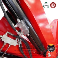 Grue articulée hydraulique de 8 tonnes montée sur camion avec flèche articulée et télécommande sans fil