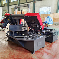 Scie à ruban horizontale CNC de haute précision GHSZ4235, nouvelle machine-outil à tensionnement manuel de la lame, moteur 4.0Kw, engrenage