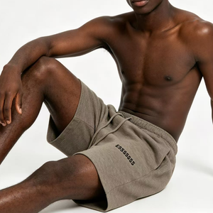 Pantalones Cortos Deportivos <span class=keywords><strong>Fear</strong></span> 1997 de Primera Calidad, 100% Algodón, Estampado Puff, Estilo Urbano Informal, para Hombre - Product Image 3