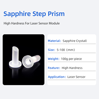 Prisme à marches en saphir haute dureté à transmission à large spectre pour module de capteur de distance et de déplacement laser industriel