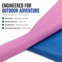 Tissu Ripstop 100% Polyester Enduit PU Imperméable et Résistant à l'Abrasion 600D pour Matelas Gonflables, Sacs de Rangement et Équipement de Camping