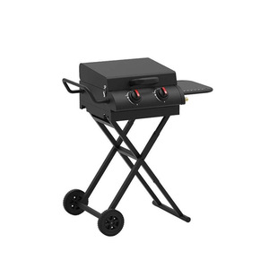 Barbecues portables de voyage en gros d'usine, grilles à gaz pliables avec roues pour le camping en plein air - Product Image 1