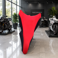 Pesanan Massal Sarung Sepeda Kain Spandex Elastis Tinggi Sentuhan Lembut Tidak Luntur Tahan Debu Penyimpanan Dalam Ruangan untuk Yamaha MT-09
