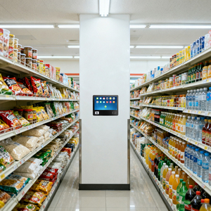 10.1-inch cảm ứng tiền mặt đăng ký giá Checker One-Touch siêu thị POS Hệ thống giá Checker với 2D Máy quét mã vạch - Product Image 6