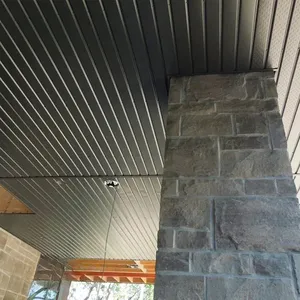 Aluminum Soffits Fascia External Outdoor Soffit Ceiling Panel Building Materials Ceiling Facades