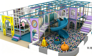 Equipo de Juego Interior Comercial Personalizado para Niños con Tobogán, Piscina de Pelotas y Laberinto de Escalada para Centros de Juego y Cafeterías - Product Image 2