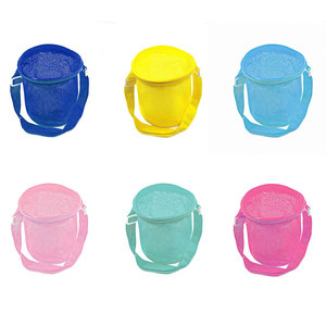Recoger bolsas de recolección de conchas para niños, bolsa de concha de malla de playa, almacenamiento, Cubo de playa al aire libre, bolsa de concha de mar redonda - Product Image 6