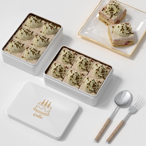 Biểu Tượng Tùy Chỉnh In Ấn Vàng Trắng Bạc Kim Loại Tinplate Hộp 14*10*4.5 Cm Tin Có Thể Container Cho Cookie Ngọt Ngào Bao Bì Hộp - Product Image 2