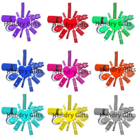 Porte-clés de sécurité en plastique en gros pour femmes, accessoires de défense personnelle en vrac avec strass, coque de pulvérisation personnalisée