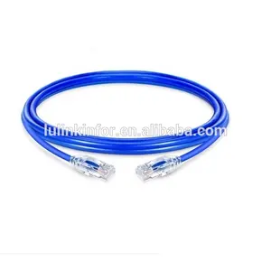 2m 28AWG Patch Cable CAT6 UTP Patch Cord bare copper Blue ground