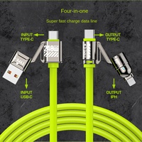 Cable de Carga Multiusos 4 en 1 Personalizado OEM con Carga Rápida y Sincronización de Datos para Cámara IOS y Dispositivos Electrónicos Inteligentes