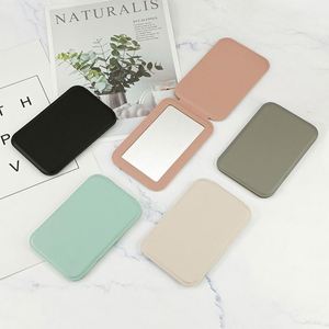 Custom Logo PU Leather Makeup <b>Mirror</b> Ultra-<b>Thin</b> Portable Foldable Travel <b>Mirror</b> for Women Wholesale OEM Cosmetic <b>Mirror</b> - Product Image 1