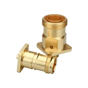 Customized Connector Brass high-precision CNC Turning Parts Male Copper Tube Connector Brass Pipe Fitting