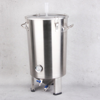 Fût de brassage sous pression en acier inoxydable 30/70L pour la fermentation de bière maison et de vin maison, écologique et à pression auto-étanche BrightDay