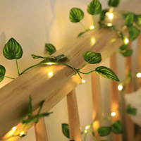 Congé artificiel Guirnalda Hojas Hiedra Feuille Lumière de Mariage LED Luz Dormitorio Boda Fiesta Hogar jardin Decoracion Garden Luces