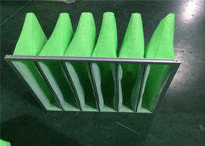 Filtro a sacco di fabbrica G4 EU4 Iso 70% grossolana 592X287X200 6k / 25 mm tubo di scarico 6 tasche - Product Image 2