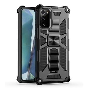 Custodia Protettiva Ibrida con Supporto Magnetico e Cavalletto per <span class=keywords><strong>Samsung</strong></span> S26 S25 S24 S23 S22 S21 <span class=keywords><strong>S20</strong></span> Note10 20 Ultra <span class=keywords><strong>FE</strong></span>, in <span class=keywords><strong>Silicone</strong></span> Antiurto - Product Image 1