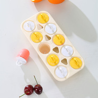 Mini moules à glaçons réutilisables personnalisés Moules à glaçons Popsicle Formes Moule à crème glacée Popsicle Plateau Cube Emballage en plastique pour enfants