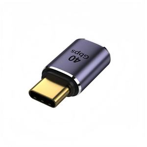Type-C オス - Type-C メスアダプター 40GB 90 度直角アングル Thunderbolt 3 に適したフル機能 U 字型アダプター - Product Image 4