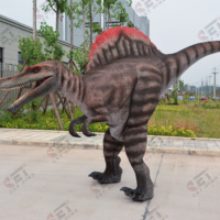 Realistiche Glimmende Ogen Dinosaurus Kostuum Verborgen Poten Lopende Spinosaurus Dinosauruspak Met Led Ogen 3D Technologie Fabrieksprijs