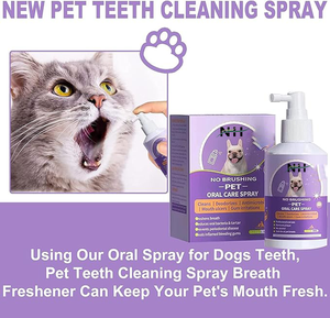 الأكثر مبيعاً مكمل فيتامينات للعناية الفموية للكلاب رذاذ معطر أسنان الكلاب - Product Image 2