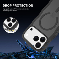 Coque de téléphone portable antichoc en TPU+PC avec anneau magnétique pour recharge sans fil, design vague tendance, sensation agréable au toucher, ajustement parfait à 100% pour
