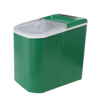 Machine à glaçons électrique de comptoir portable avec commande tactile, boîtier en plastique, couleur verte, pour la maison et l'hôtel