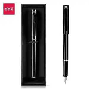 하이 퀄리티 델리 S270 펜 선물 상자 EF 다크 포인트 학생 금속 펜 성인 필기 펜
