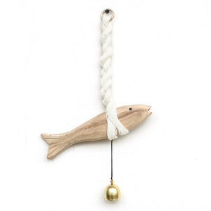 Art Deco Creative Wood Fish Still Life Pendant Eco-Friendly Carving <strong>for</strong> <strong>Home</strong> Living Room <strong>Bar</strong> Cafe Wall <strong>Hanging</strong> - Product Image 5