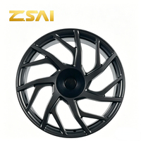 Jantes forgées monobloc usinées CNC 17 18 19 pouces, finition noir mat, jantes en alliage ET 25 mm 35 mm pour voitures particulières Tesla Honda Nissan