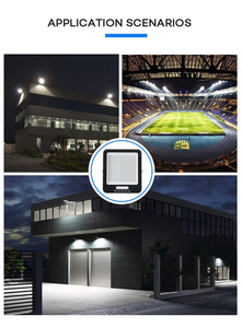 Modern 100W & 300W Indoor LED Floodlight Waterproof IP67 Aluminum Body with AC Power for Outdoor Use - Product Image 2