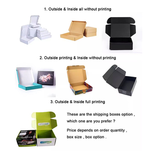 Cajas de envío de cartón corrugado impresas de diseño personalizado Forro de esponja Forma de avión reciclable de gama alta para relojes Pelucas - Product Image 5