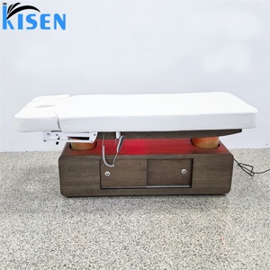 KISEN Luxury Electric Beauty <b>Bed</b> Spa Salon Massage <b>Bed</b> <b>for</b> Salon Modern Electric Massage Table Wood Facial Head Spa Beauty <b>Bed</b> - Product Image 6