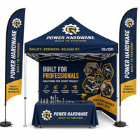 Tente événementielle commerciale 10x10, structure en aluminium personnalisée, tente pliante robuste pour salons professionnels et publicité