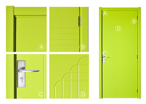 Precio barato colorida pintura madera puerta <span class=keywords><strong>de</strong></span> la habitación interior en la India - Product Image 4