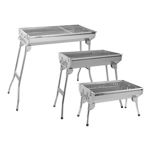 Griglia Pieghevole <span class=keywords><strong>in</strong></span> Acciaio Inox Rinforzato per Barbecue, Ideale per Campeggio e Cottura Domestica a Carbone - Product Image 1