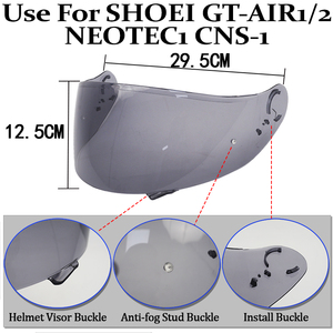Visera Fotocromática para Casco de Motocicleta, Visera Completa para GT-AIR1 GT-AIR2 <span class=keywords><strong>NEOTEC</strong></span> CNS-<span class=keywords><strong>1</strong></span>, Repuesto de Lente Protectora Contra el Viento, Accesorios - Product Image 2