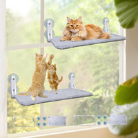 Hamac pliable pour chat, échelle d'escalade, lit suspendu à ventouse pour fenêtre, tapis de balcon, lit et nid pour chat – Meilleures ventes